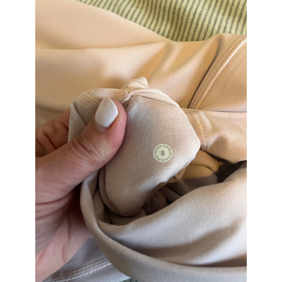 Lululemon Align Cropped Light Dusty Pale Pink High Rise Leggings Yoga Athleisure - Picture 7 of 7